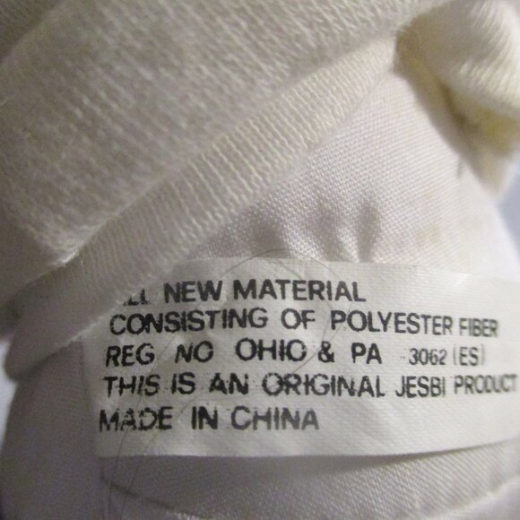 1980s Jesbi Cabbage Patch Style Doll With Blue Plaid OutfitWhite Shoes Awake Asl - Picture 5 of 6